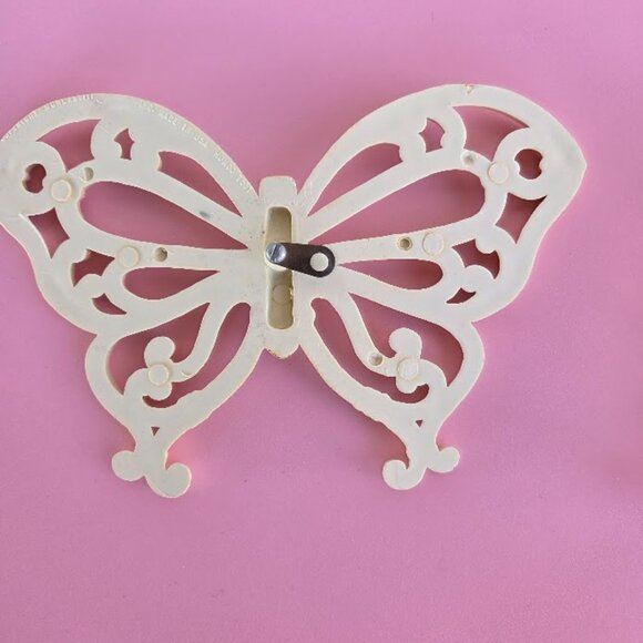 Homco Home Interiors Vintage White/Off White Butterfly Wall Plaques Set Of 3 Y2K - Picture 3 of 10